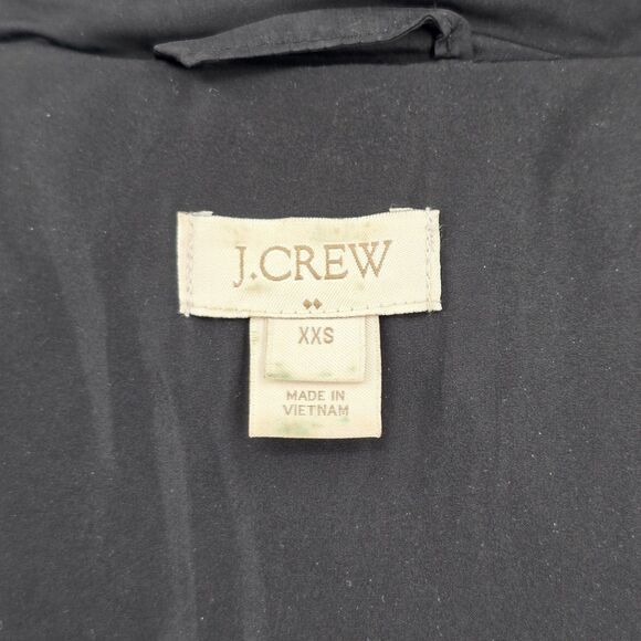 J. Crew Factory Down Puffer Vest Women's XXS Black Quilted - Picture 6 of 9